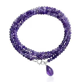 Amethyst Stress Relief Wrap Bracelet