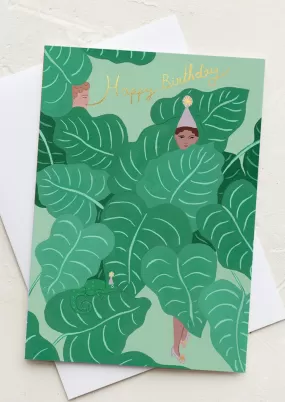 Amidst The Leaves Birthday Card