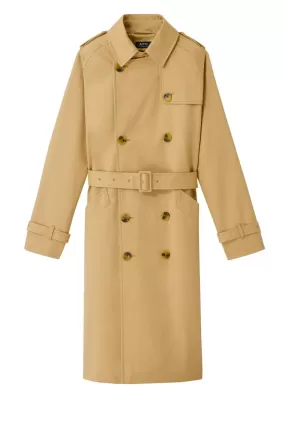 A.P.C. Greta Trench Coat - Beige