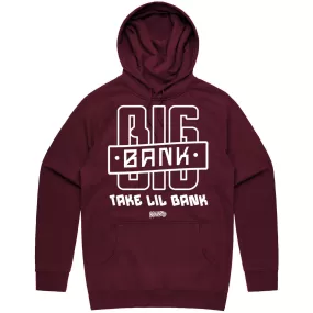 BIG BANK - Maroon Sneaker Hoodie