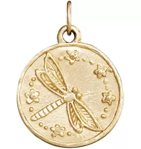 Dragonfly Coin Charm