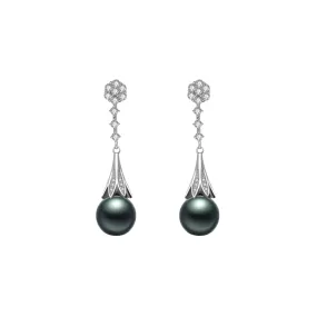 Elegant Tahitian Pearl Earrings WE00415