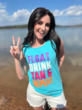 Float Drink Tan Repeat Tank