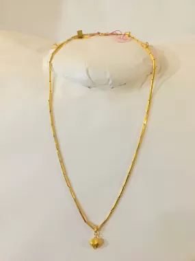 Item no. SP1021 Bangkok Solid Gold15.5” long New Necklace 4g.