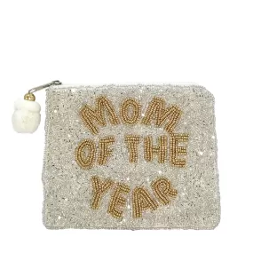 LA CHIC DESIGNS | Mom of the Year Beaded Coin Pouch