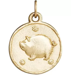 Pig Coin Charm