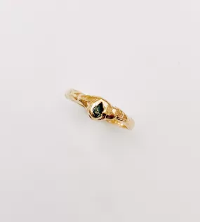 Ring 18 karat gold and sapphire I