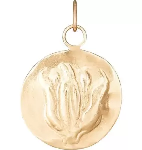 Tulip Repousse Charm