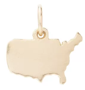 USA Map Mini Charm